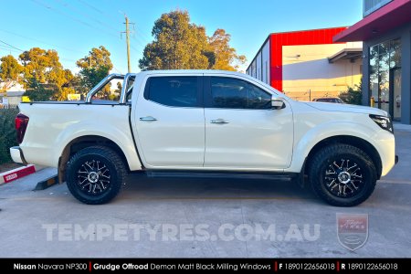 18x9.0 Grudge Offroad DEMON Milling Windows on Nissan Navara NP300