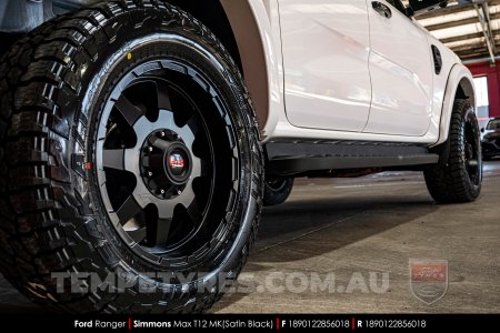 18x9.0 Simmons MAX T12 MK on Ford Ranger