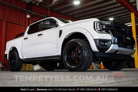 18x9.0 Simmons MAX T12 MK on Ford Ranger