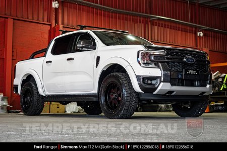 18x9.0 Simmons MAX T12 MK on Ford Ranger
