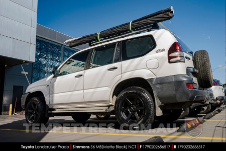 17x9.0 Simmons S6 Matte Black NCT on Toyota Prado