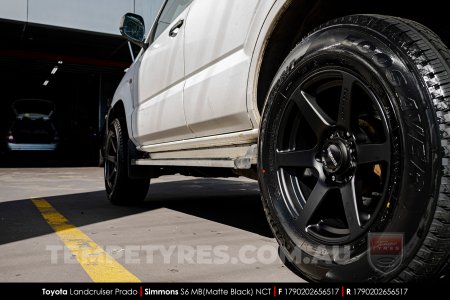 17x9.0 Simmons S6 Matte Black NCT on Toyota Prado