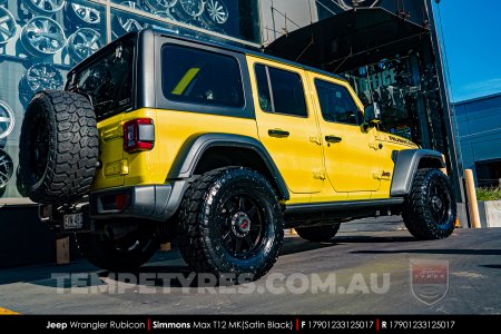 17x9.0 Simmons MAX T12 MK on Jeep Wrangler