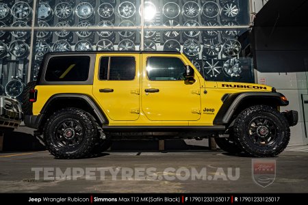 17x9.0 Simmons MAX T12 MK on Jeep Wrangler