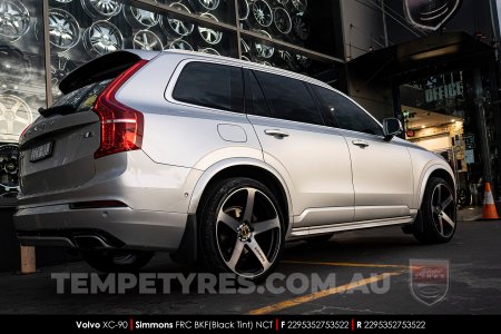 22x9.5 Simmons FR-C Black Tint NCT on Volvo XC90