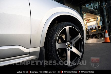 22x9.5 Simmons FR-C Black Tint NCT on Volvo XC90