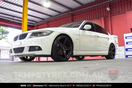 19x8.0 19x9.0 Simmons FR-C Matte Black NCT on BMW 3 Series