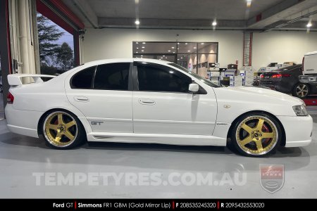 20x8.5 20x9.5 Simmons FR-1 Gold on Ford FPV