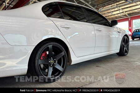 19x8.0 19x9.0 Simmons FR-C Matte Black NCT on Ford Falcon