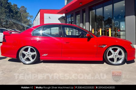 20x8.5 20x9.5 Walky Silver on Holden Commodore VZ