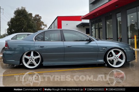 20x8.5 20x9.5 Walky Silver on Holden Commodore VZ