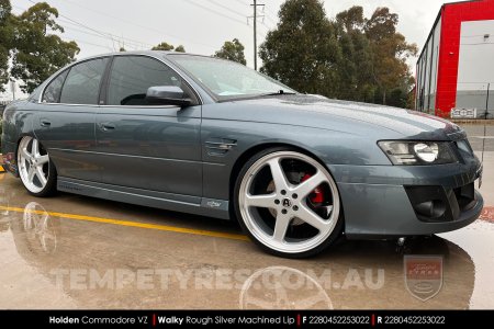 20x8.5 20x9.5 Walky Silver on Holden Commodore VZ