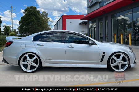 22x9.0 Walky Silver on Holden Commodore VF