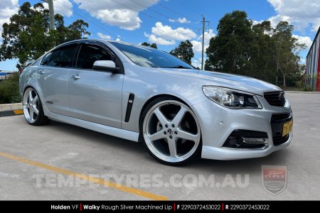 22x9.0 Walky Silver on Holden Commodore VF