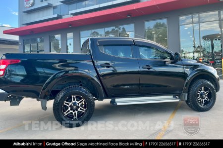 17x9.0 Grudge Offroad SIEGE on Mitsubishi Triton