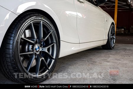 18x8.0 5652 Matt Dark Grey on BMW 2 Series