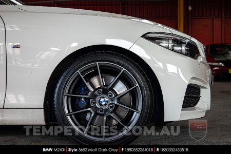 18x8.0 5652 Matt Dark Grey on BMW 2 Series