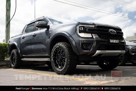 18x9.0 Simmons MAX T12 BKA on Ford Ranger