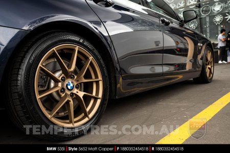 18x8.0 5652 Matt Copper on BMW 5 Series