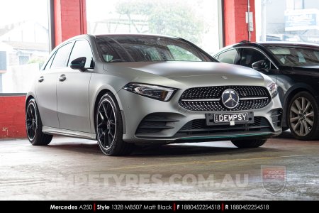 18x8.0 1328 MB507 Matt Black on Mercedes A-Class