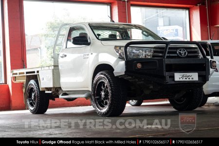 17x9.0 Grudge Offroad ROGUE on Toyota Hilux