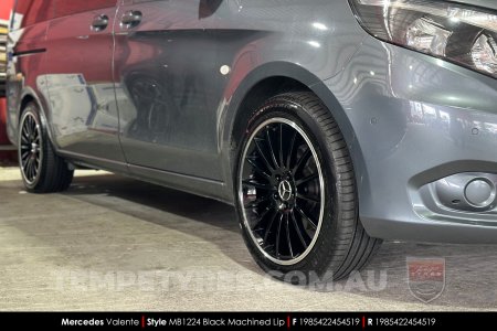 19x8.5 19x9.5 1224 MB1224 Black on Mercedes Valente