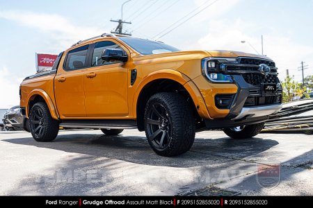 20x9.5 Grudge Offroad ASSAULT Matt Black on Ford Ranger