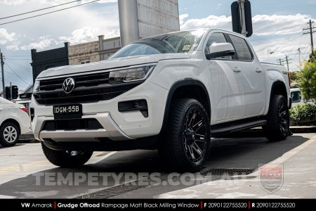 20x9.0 Grudge Offroad RAMPAGE Milling Window on VW Amarok