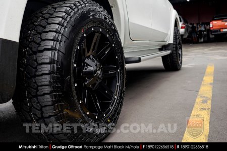 18x9.0 Grudge Offroad RAMPAGE on Mitsubishi Triton