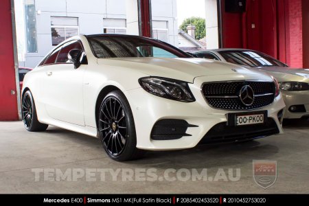 20x8.5 20x10 Simmons MS1 MK on Mercedes E-Class