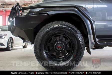 17x9.0 Simmons MAX T12 MK on Toyota Prado