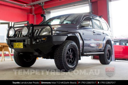 17x9.0 Simmons MAX T12 MK on Toyota Prado