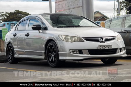 18x8.0 Starcorp Racing PURSUIT on Honda Civic