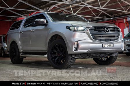 20x9.0 Simmons MAX X11 MBW on Mazda BT50