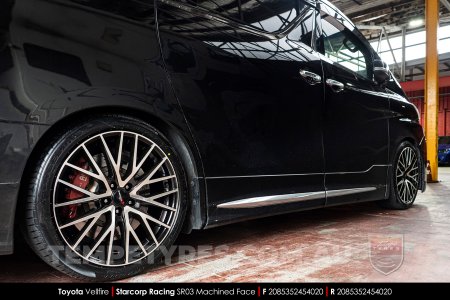 20x8.5 Starcorp Racing SR03 Machined Face on Toyota Vellfire