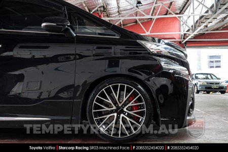 20x8.5 Starcorp Racing SR03 Machined Face on Toyota Vellfire