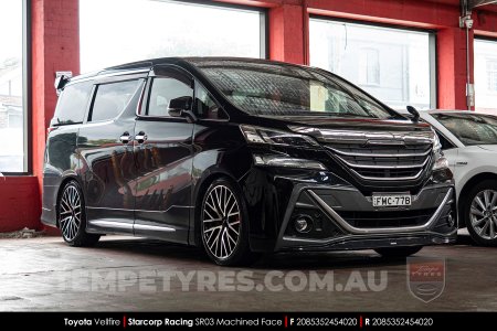 20x8.5 Starcorp Racing SR03 Machined Face on Toyota Vellfire