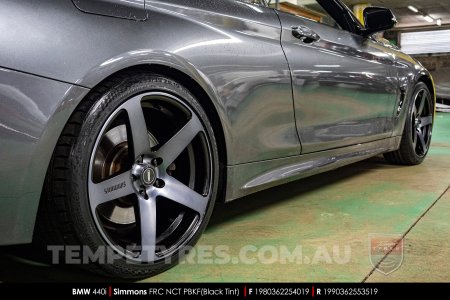 19x8.0 19x9.0 Simmons FR-C Black Tint NCT on BMW 4 Series