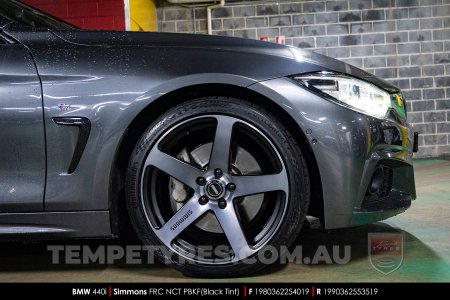 19x8.0 19x9.0 Simmons FR-C Black Tint NCT on BMW 4 Series