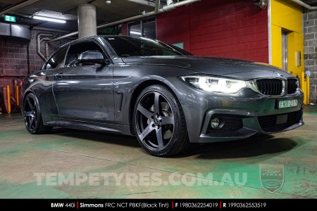 19x8.0 19x9.0 Simmons FR-C Black Tint NCT on BMW 4 Series