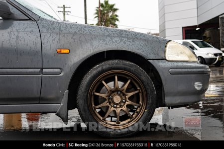 15x7.0 SC Racing DX136 Bronze on Honda Civic