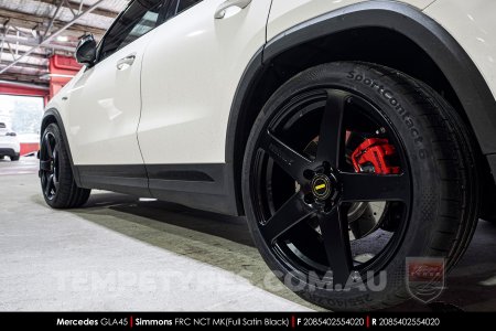 20x8.5 20x10 Simmons FR-C Satin Black NCT on Mercedes GLA-Class
