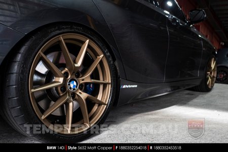 18x8.0 5652 Matt Copper on BMW 1 Series