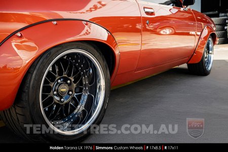 Custom Simmons Wheels on Holden Torana