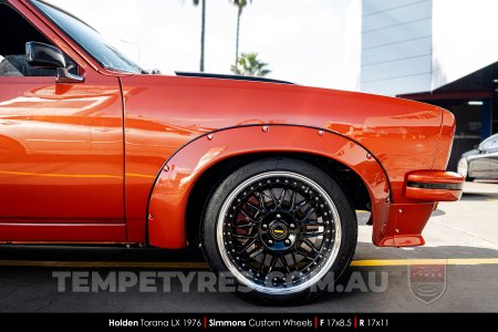 Custom Simmons Wheels on Holden Torana