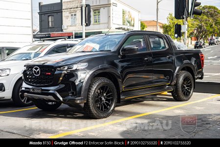 20x9.0 Grudge Offroad F2 Enforcer Satin Black on Mazda BT50