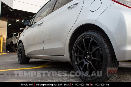 16x7.0 Starcorp Racing L209 FLEX on Toyota Yaris