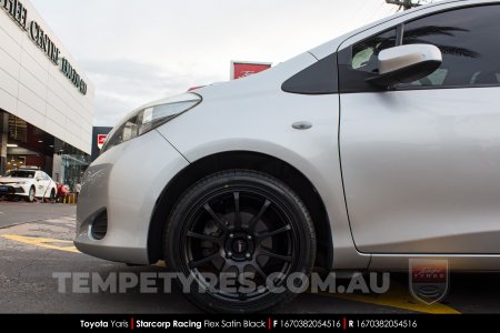 16x7.0 Starcorp Racing L209 FLEX on Toyota Yaris