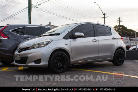 16x7.0 Starcorp Racing L209 FLEX on Toyota Yaris