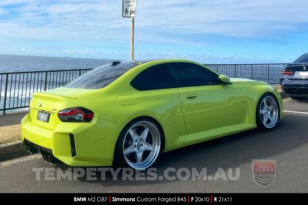Custom Simmons Wheels on BMW M2 G87